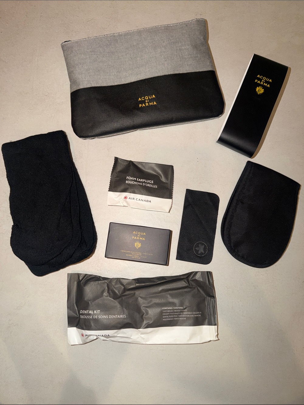 Acqua Di Parma x Air Canada Business Class Amenity Travel Kit Pouch Bag